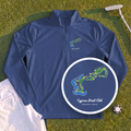 Cypress Point Club Course Map Quarter Zip