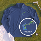 Cypress Point Club Course Map Quarter Zip