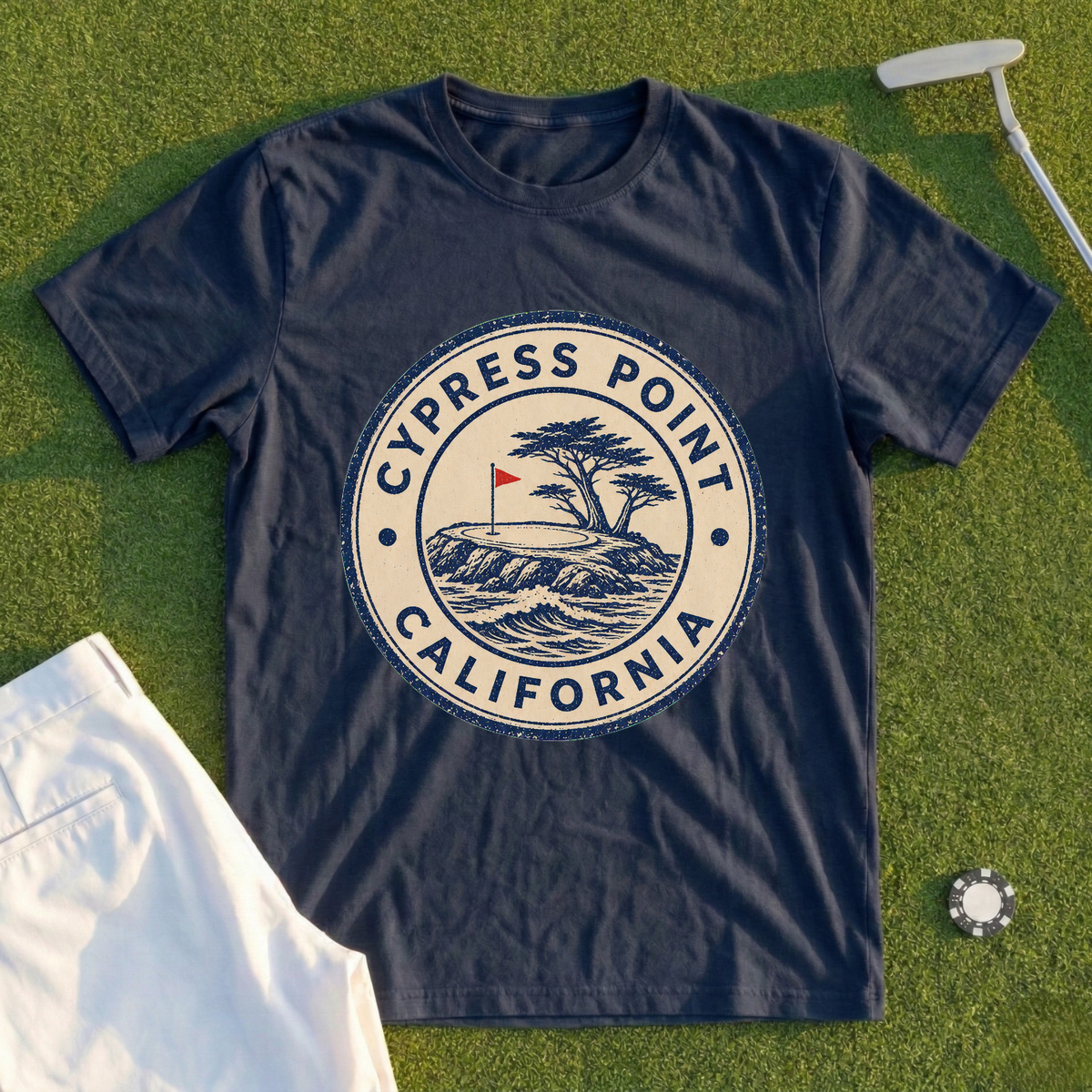Cypress Point Passport Stamp Tee
