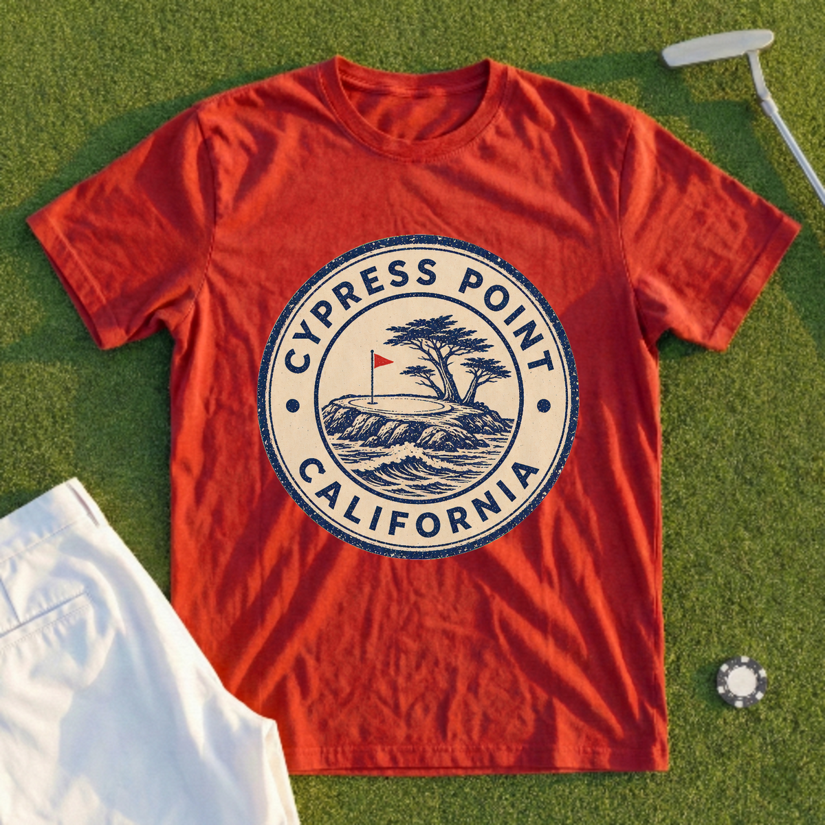 Cypress Point Passport Stamp Tee