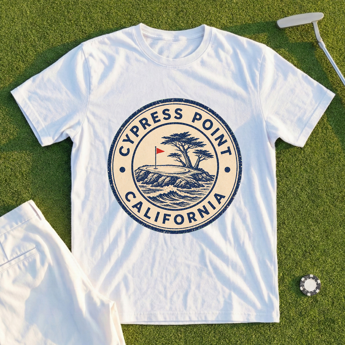 Cypress Point Passport Stamp Tee