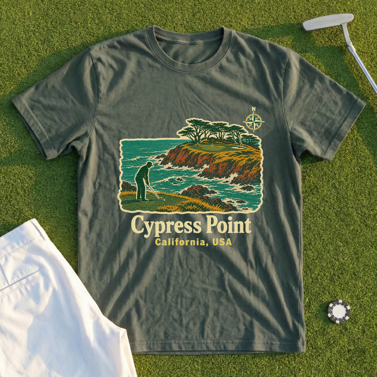 Cypress Point Travel Poster Tee