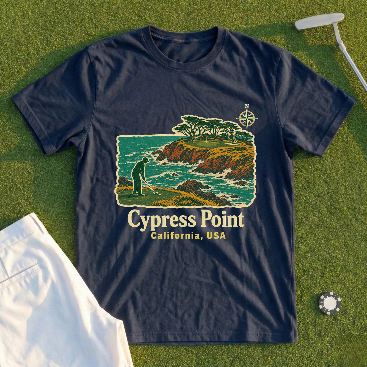 Cypress Point Travel Poster Tee