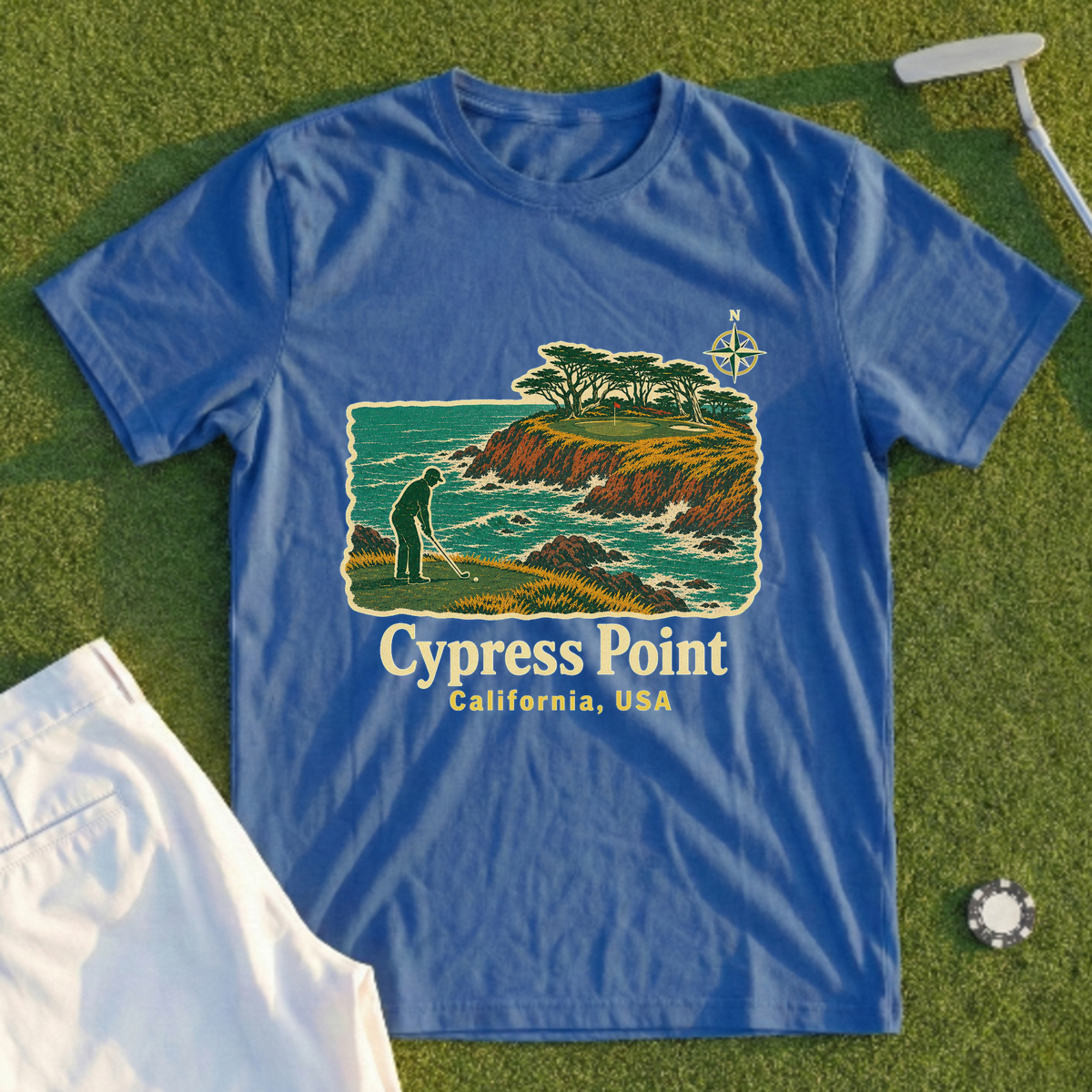 Cypress Point Travel Poster Tee