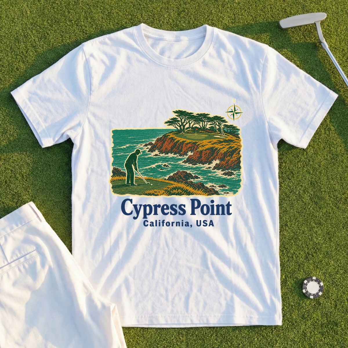 Cypress Point Travel Poster Tee