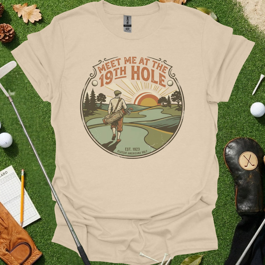 Meet Me at the 19th Hole Golf Graphic T-Shirt