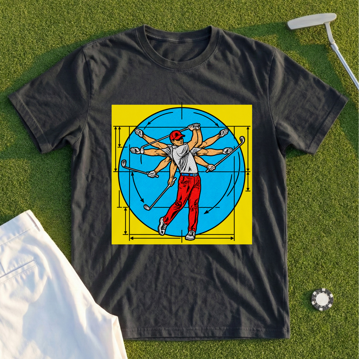 Da Vinci Swing Pop Art Tee