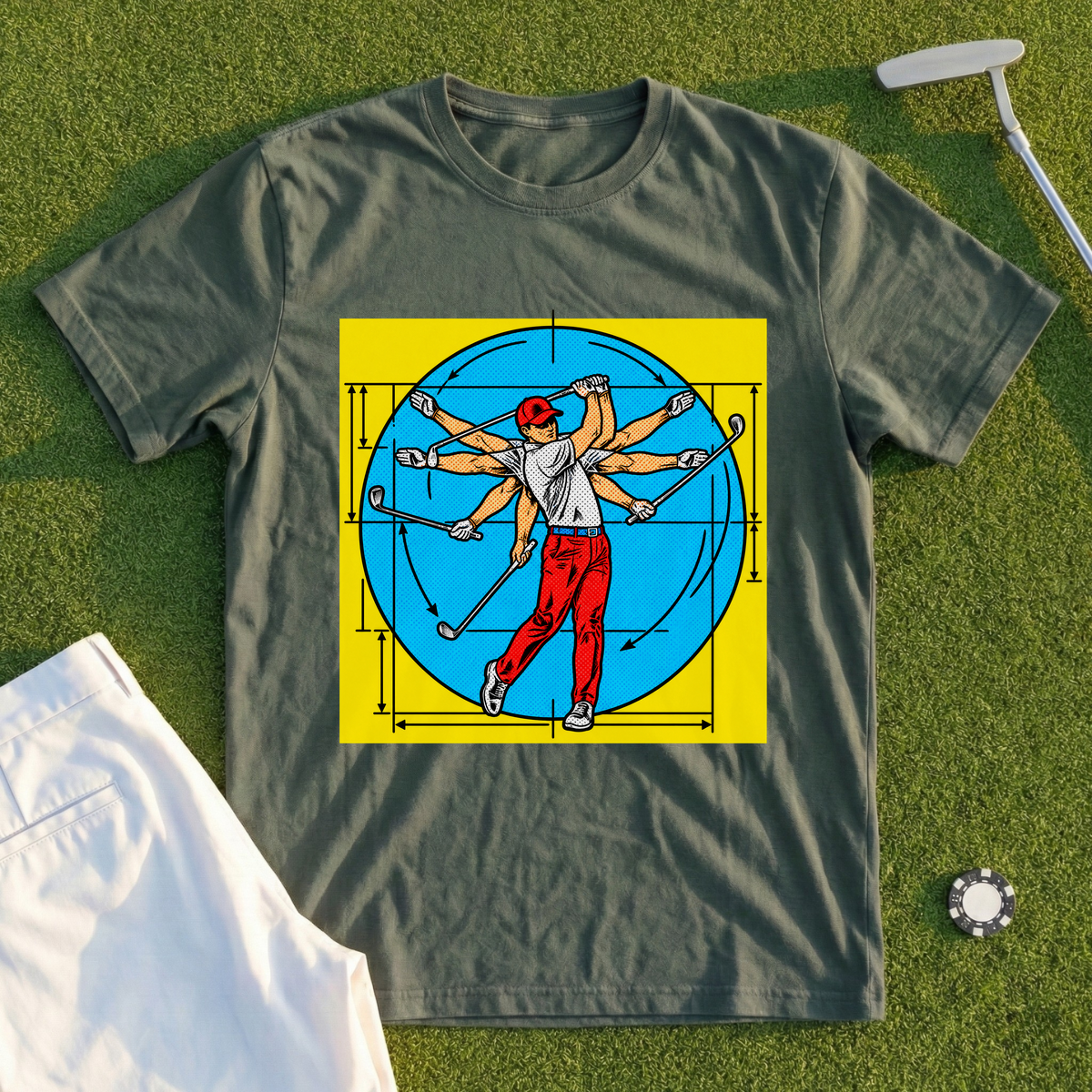 Da Vinci Swing Pop Art Tee