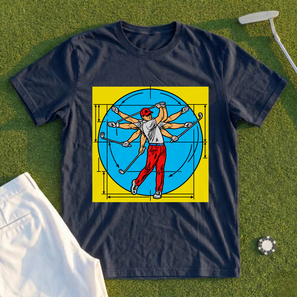 Da Vinci Swing Pop Art Tee