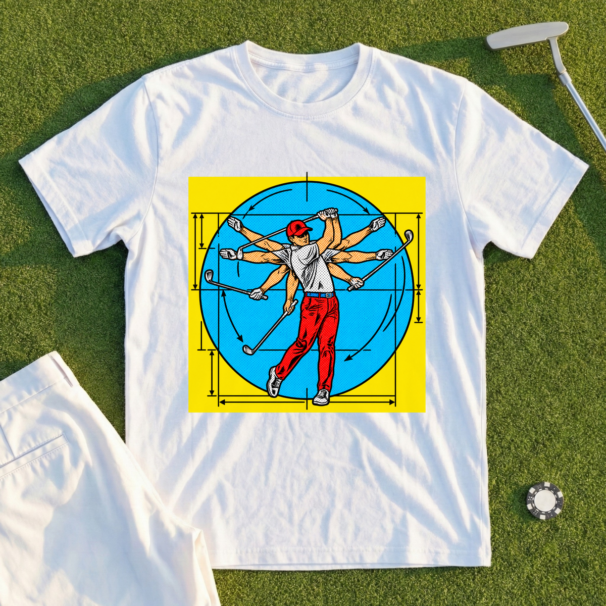 Da Vinci Swing Pop Art Tee