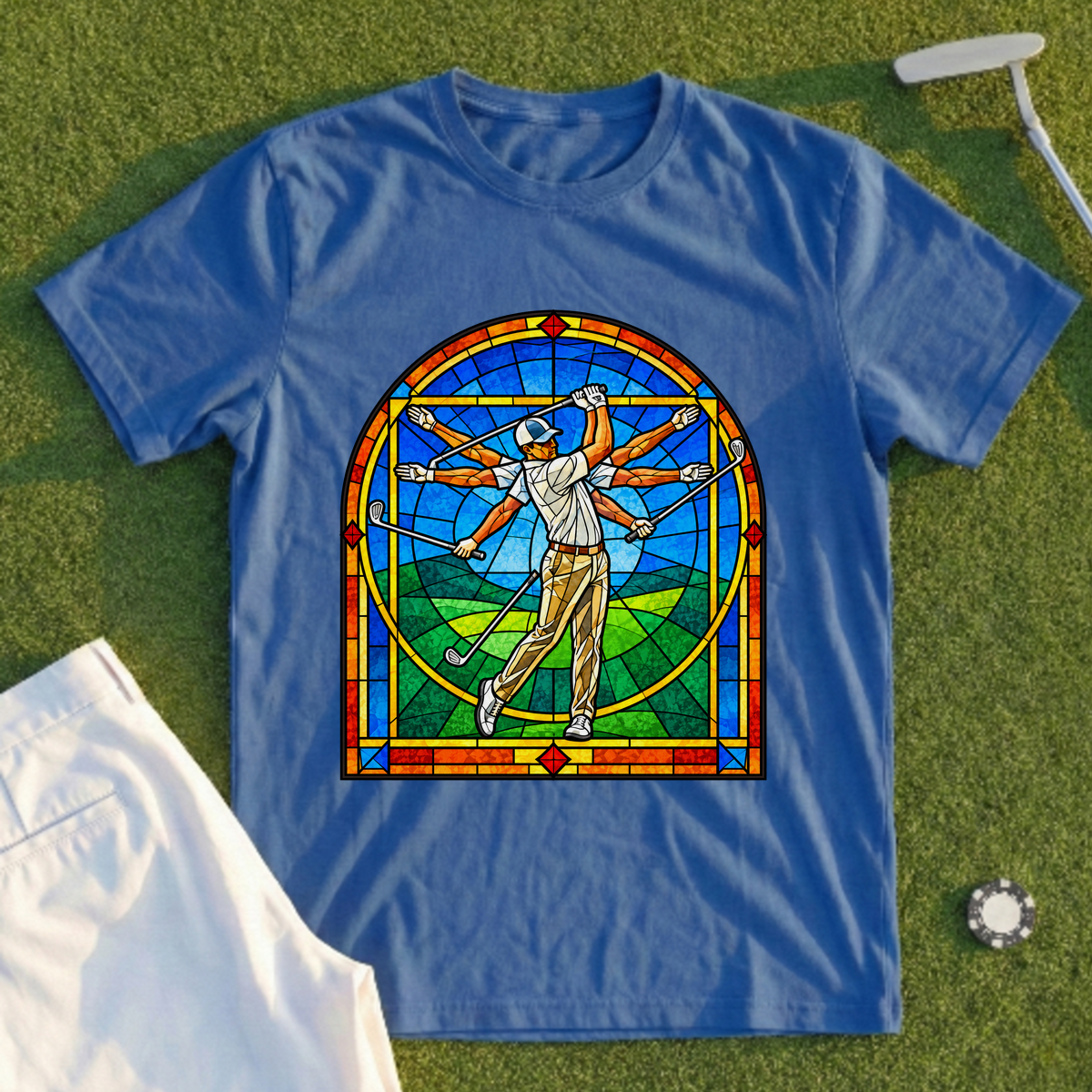 Da Vinci Swing Stained Glass Tee