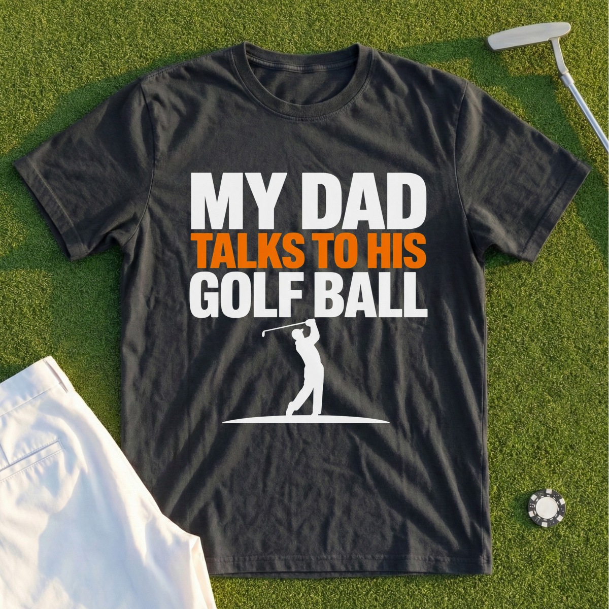 Dad Talks To His Ball Tee