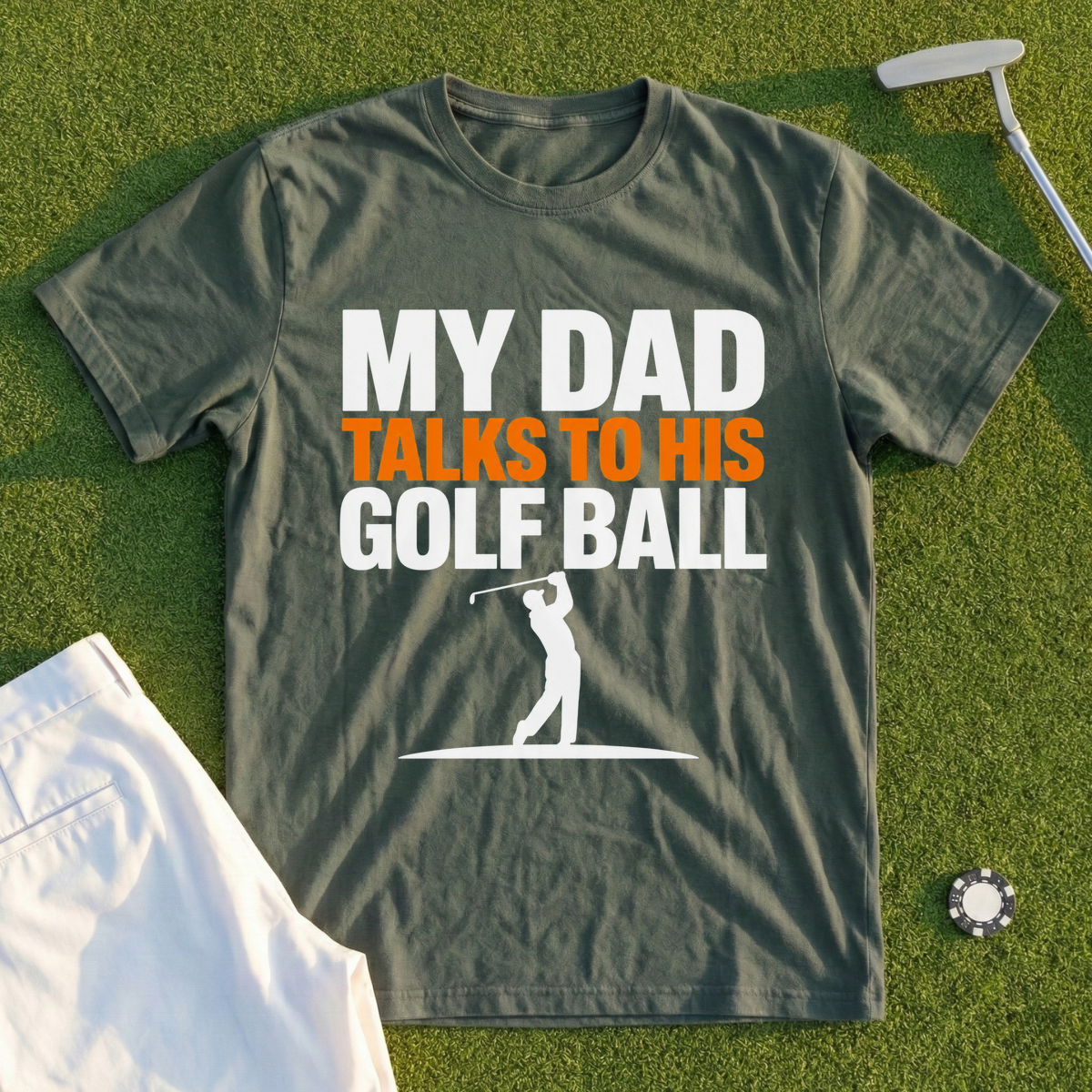 Dad Talks To His Ball Tee