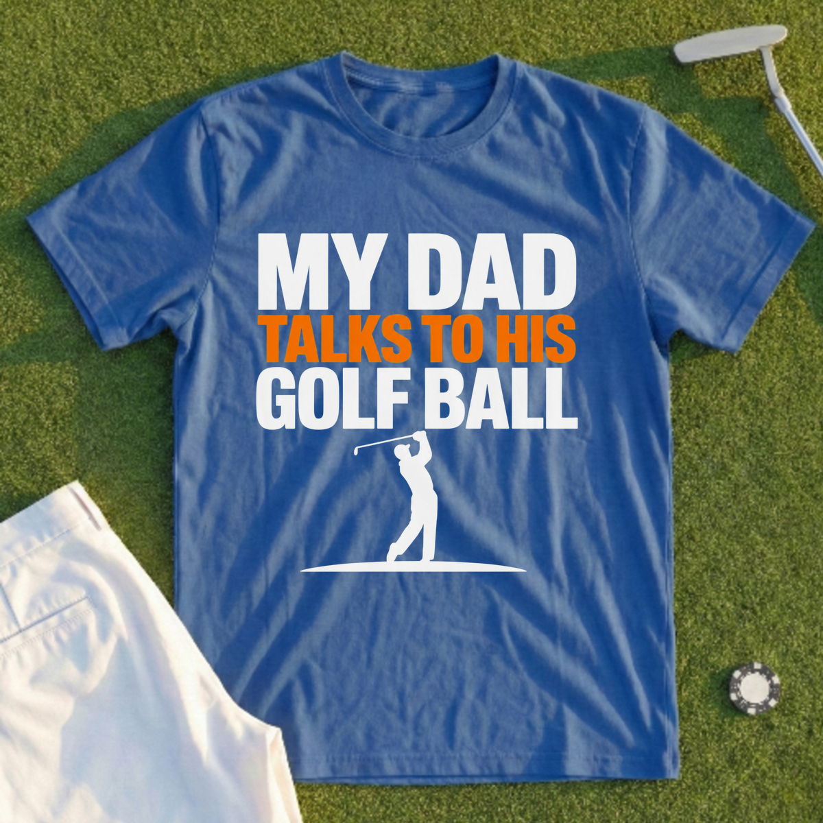 Dad Talks To His Ball Tee