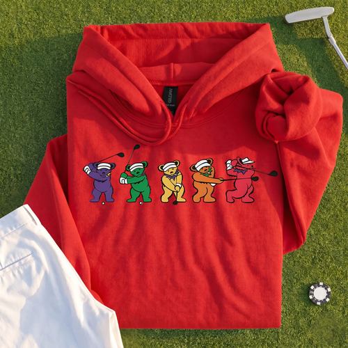 Golf Swing Bears Hoodie