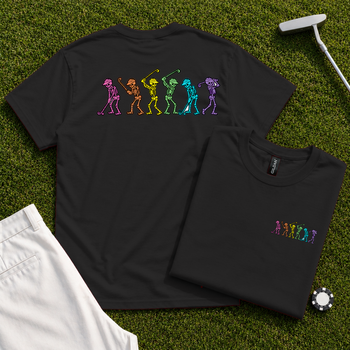 Dancing Skeletons Back Print Tee