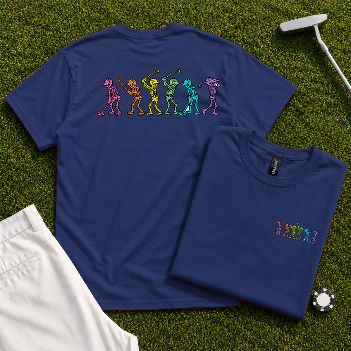 Dancing Skeletons Back Print Tee