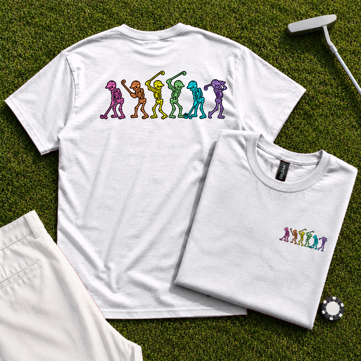 Dancing Skeletons Back Print Tee