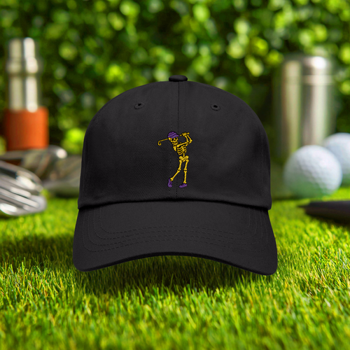 Dancing Skeleton Embroidered Hat