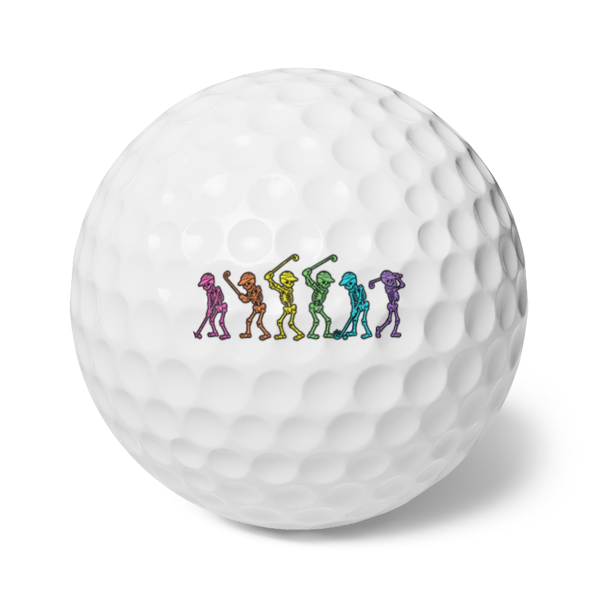 Dancing Skeletons Golf Balls