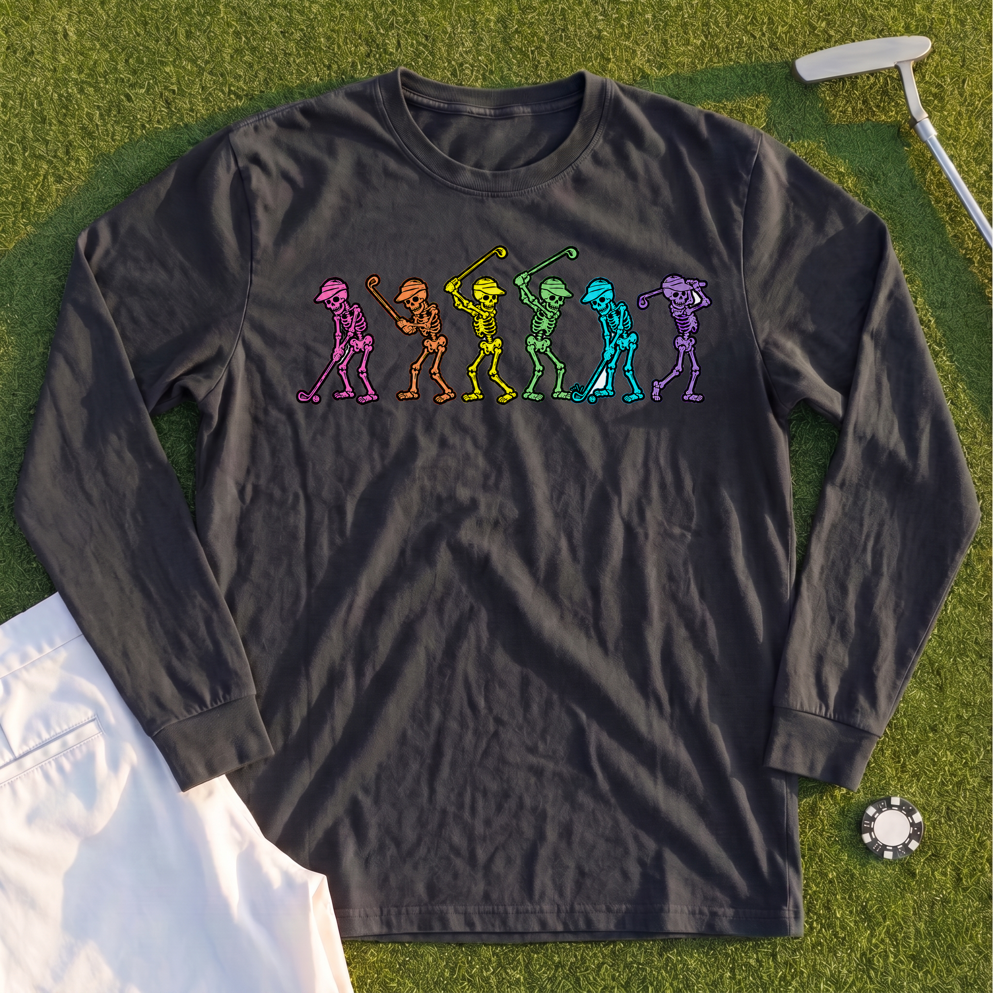 Dancing Skeletons Long Sleeve Tee