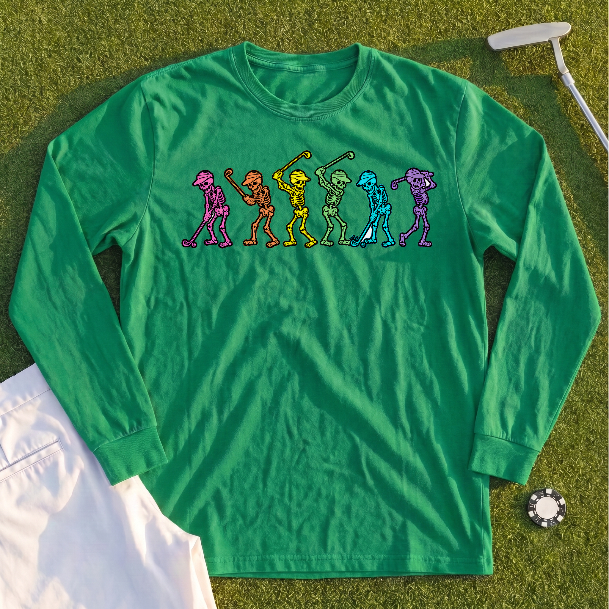 Dancing Skeletons Long Sleeve Tee
