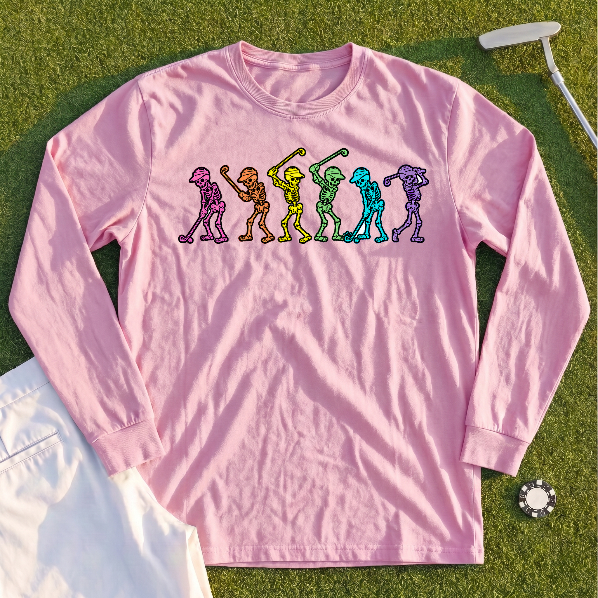 Dancing Skeletons Long Sleeve Tee