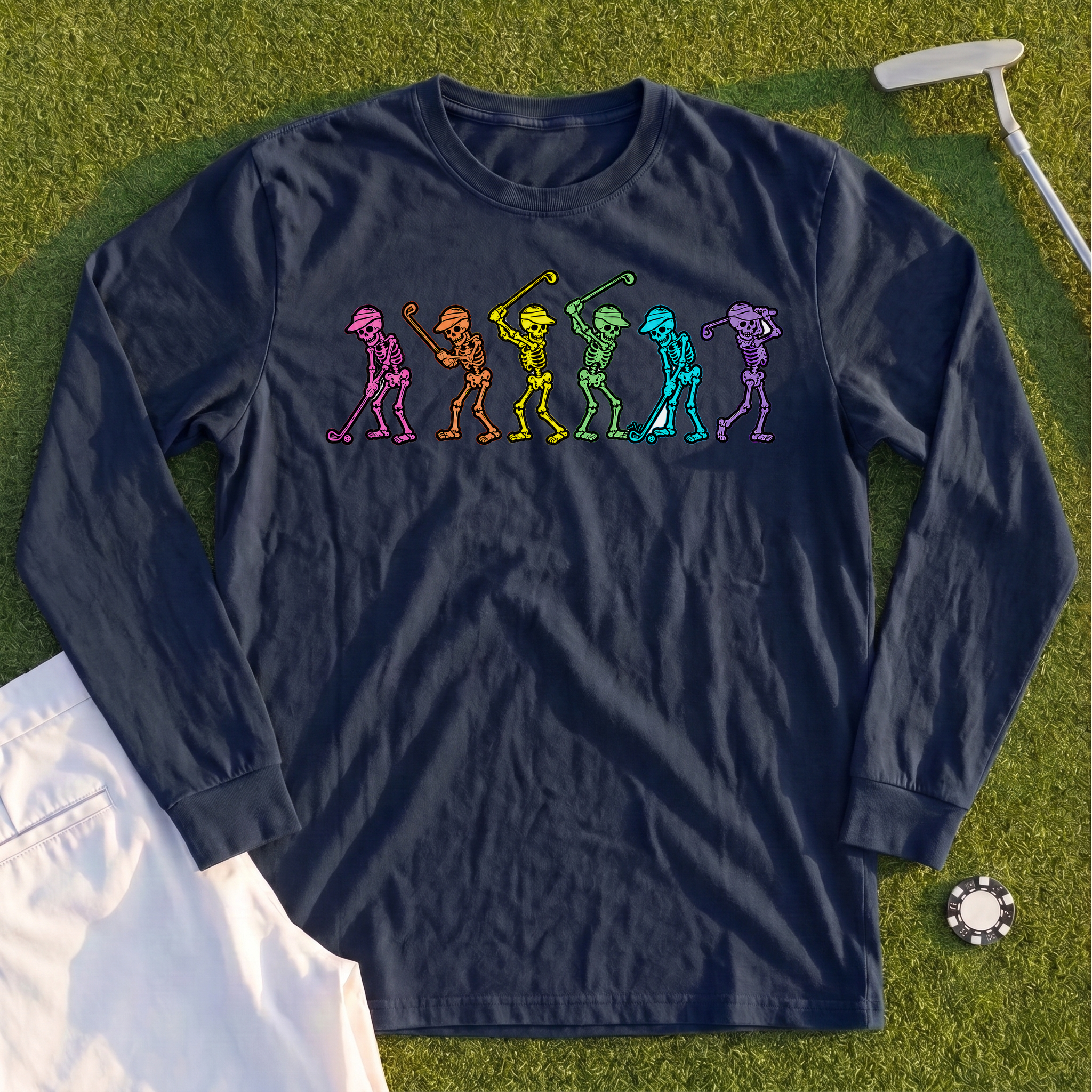 Dancing Skeletons Long Sleeve Tee