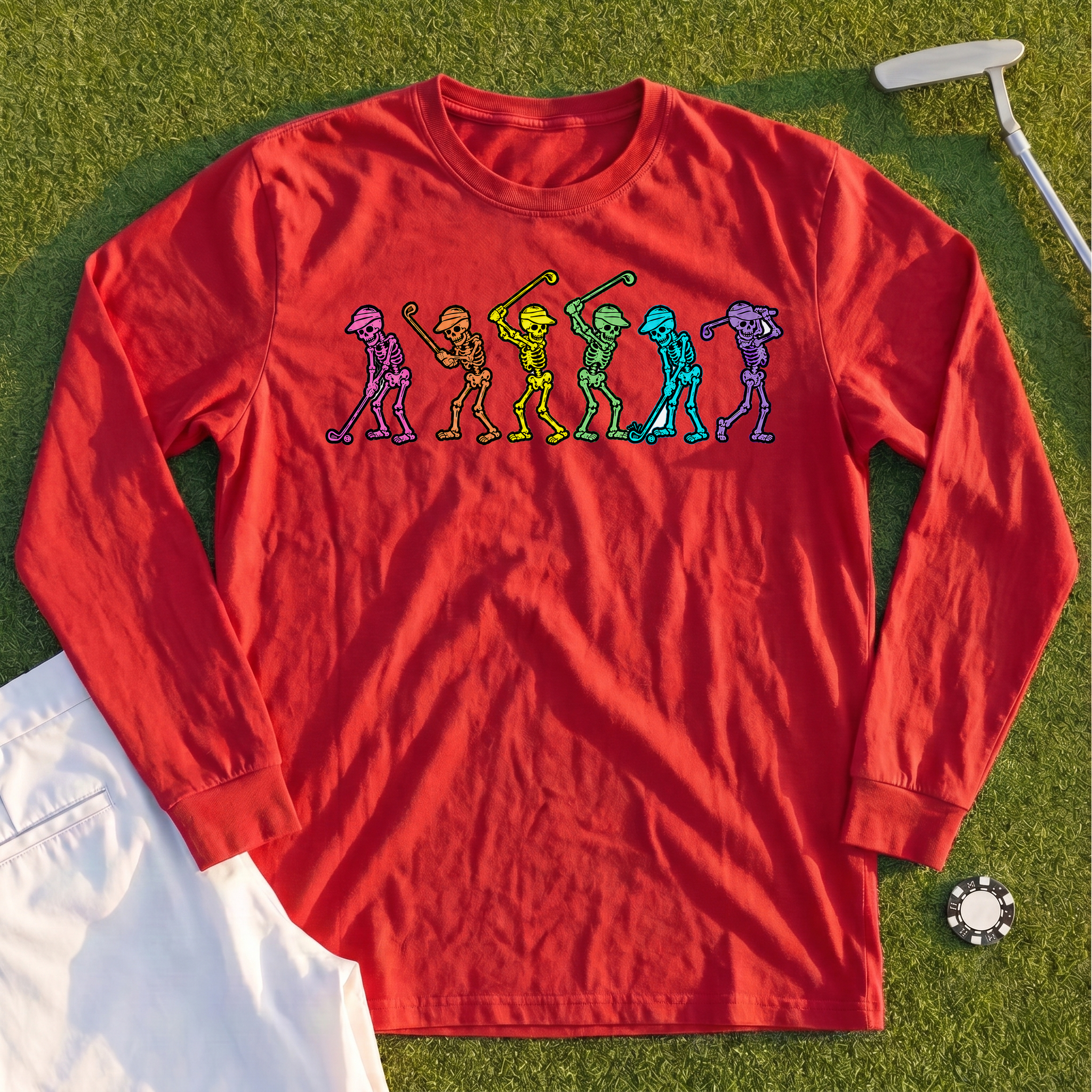Dancing Skeletons Long Sleeve Tee