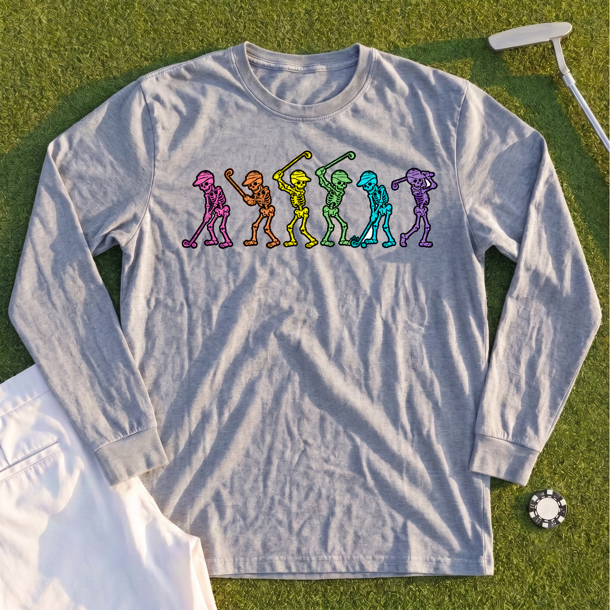 Dancing Skeletons Long Sleeve Tee