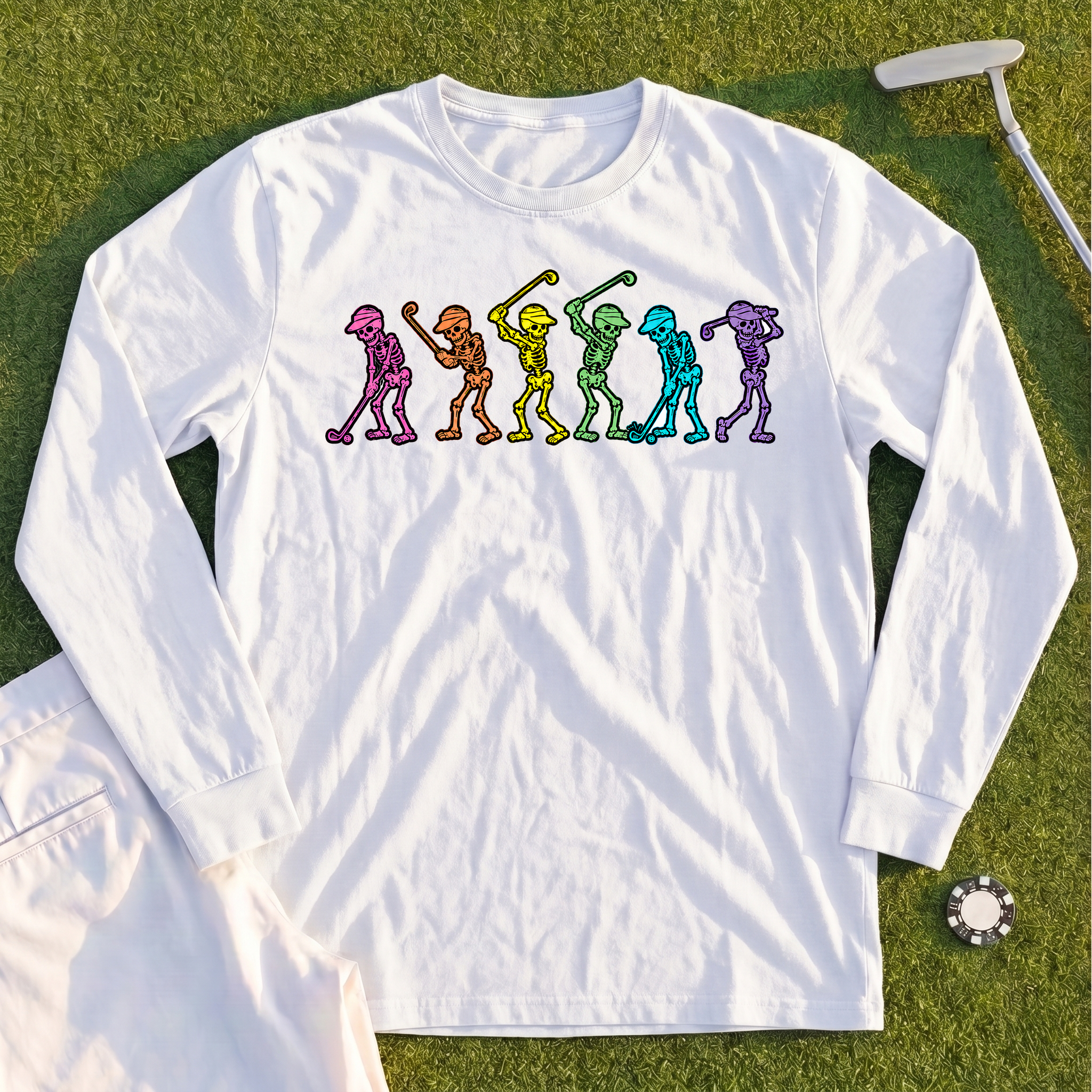 Dancing Skeletons Long Sleeve Tee