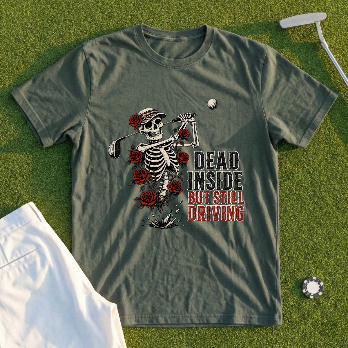 Dead Inside But Still Driving Tee