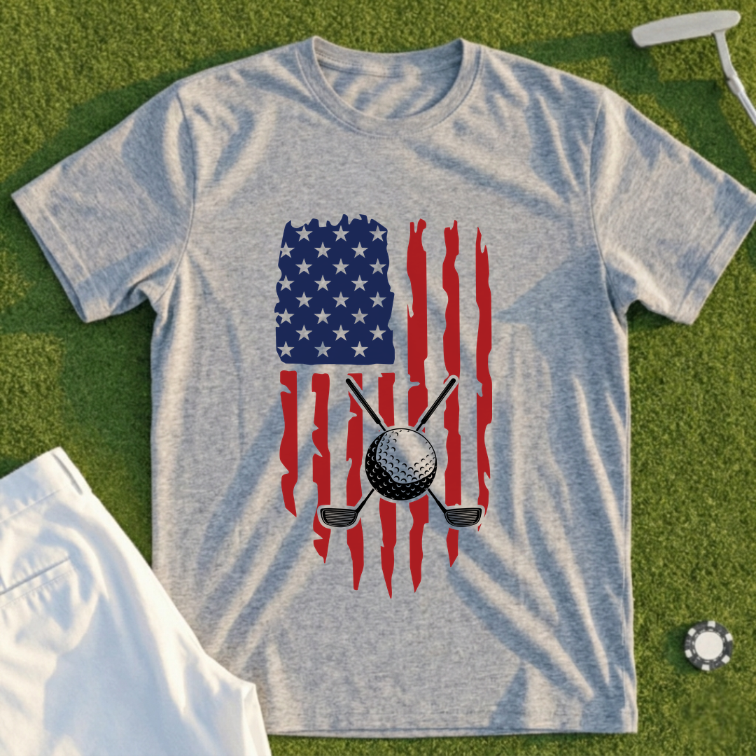 Distressed Golf Flag Tee