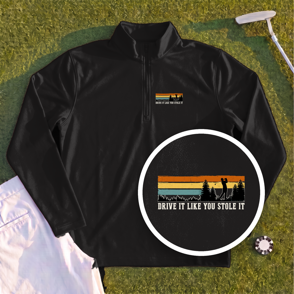 Drive It Like You Stole It Quarter Zip