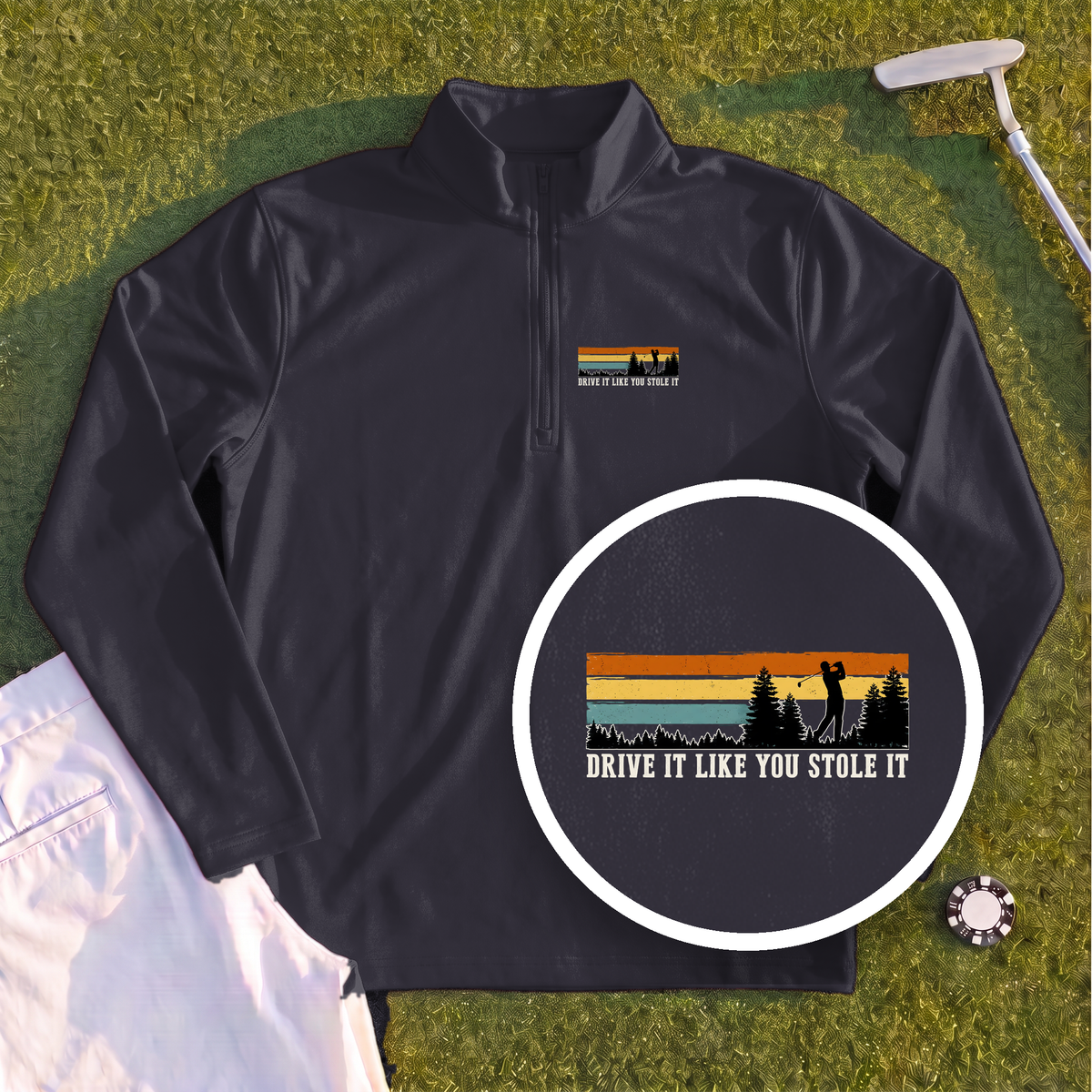 Drive It Like You Stole It Quarter Zip