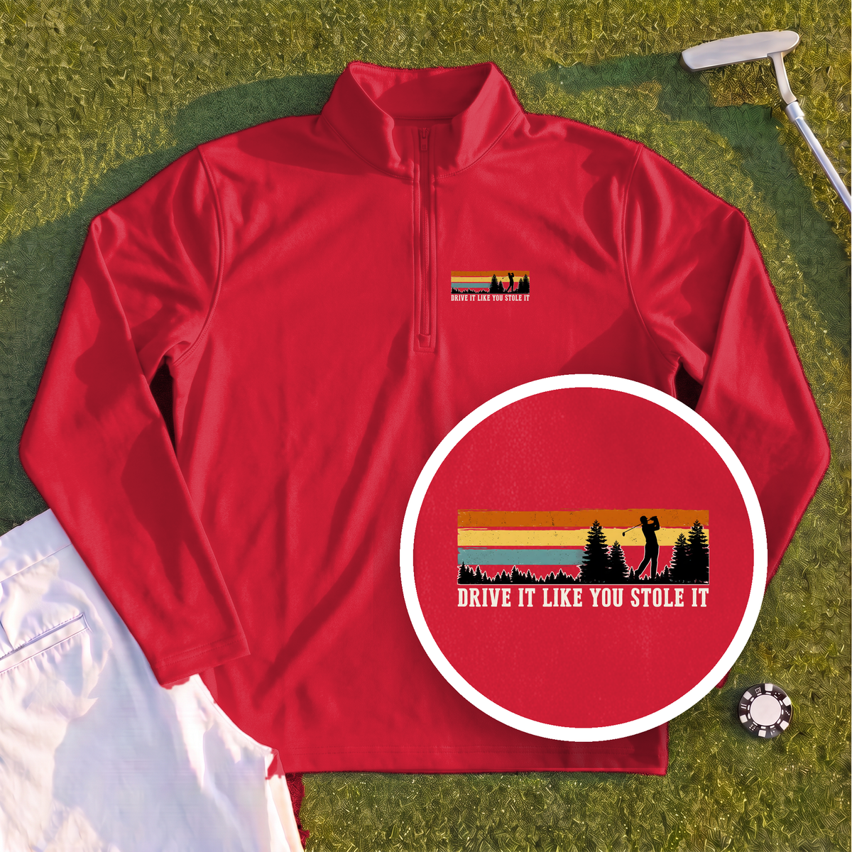 Drive It Like You Stole It Quarter Zip