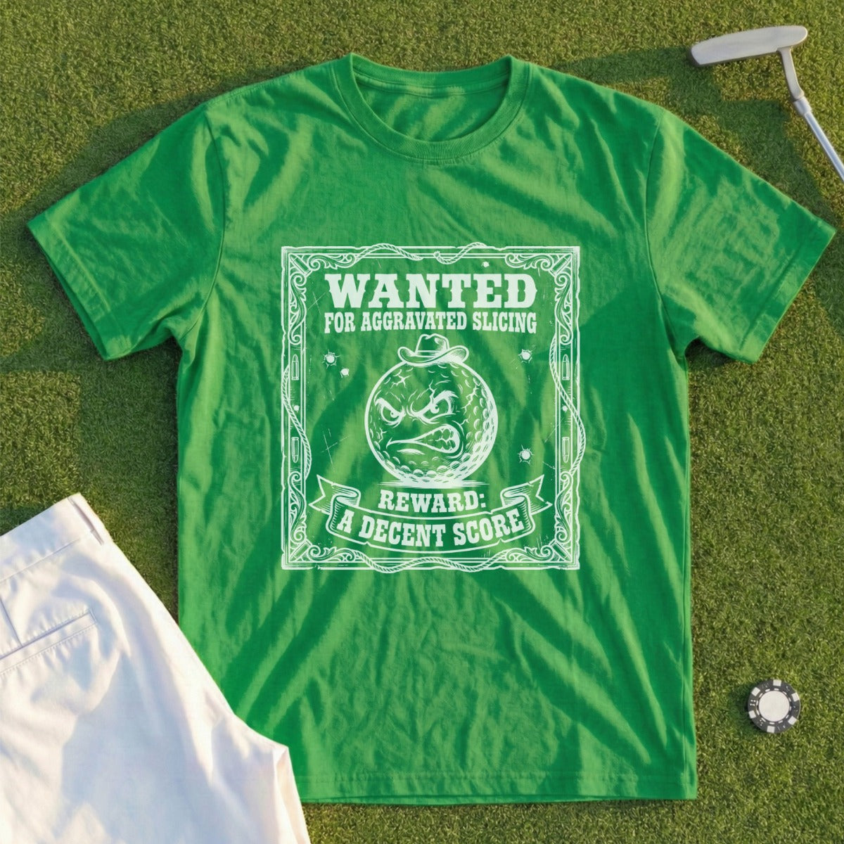 Wanted Slicing Reward A Decent Score Golf T-Shirt