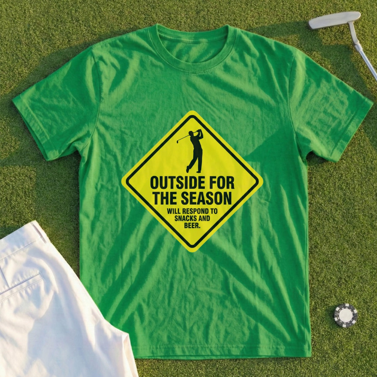 Outside For The Season Funny Golfing T-Shirt