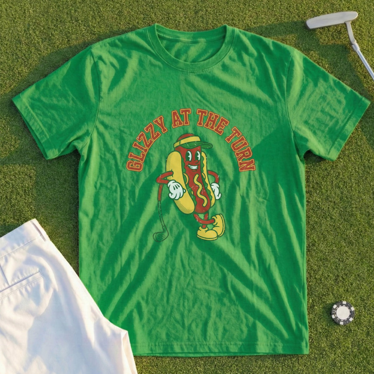 Glizzy At The Turn Graphic Tee Funny Hot Dog Shirt