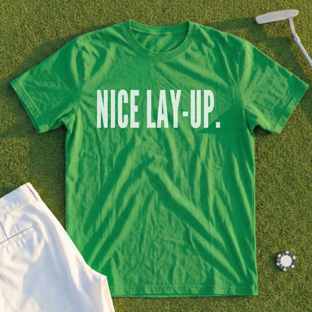 Nice Lay-Up Graphic Tee for Golf Enthusiasts Shirt