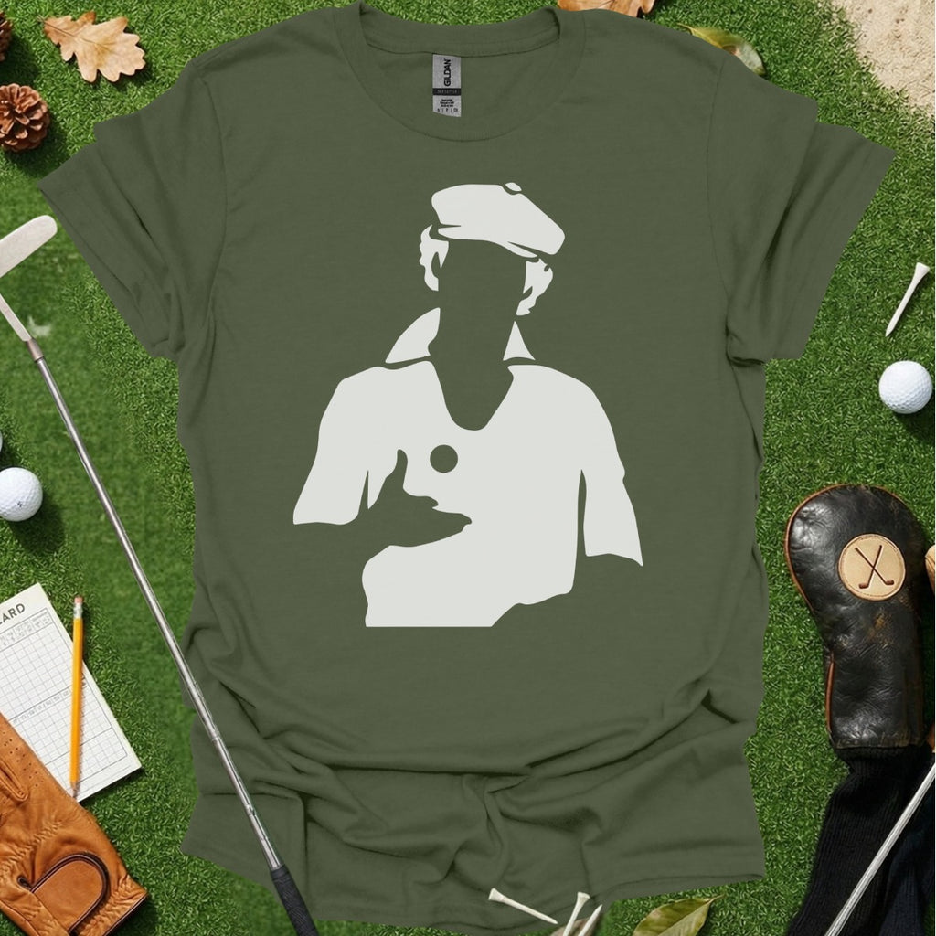 Golfer Silhouette Graphic T-Shirt for Enthusiasts