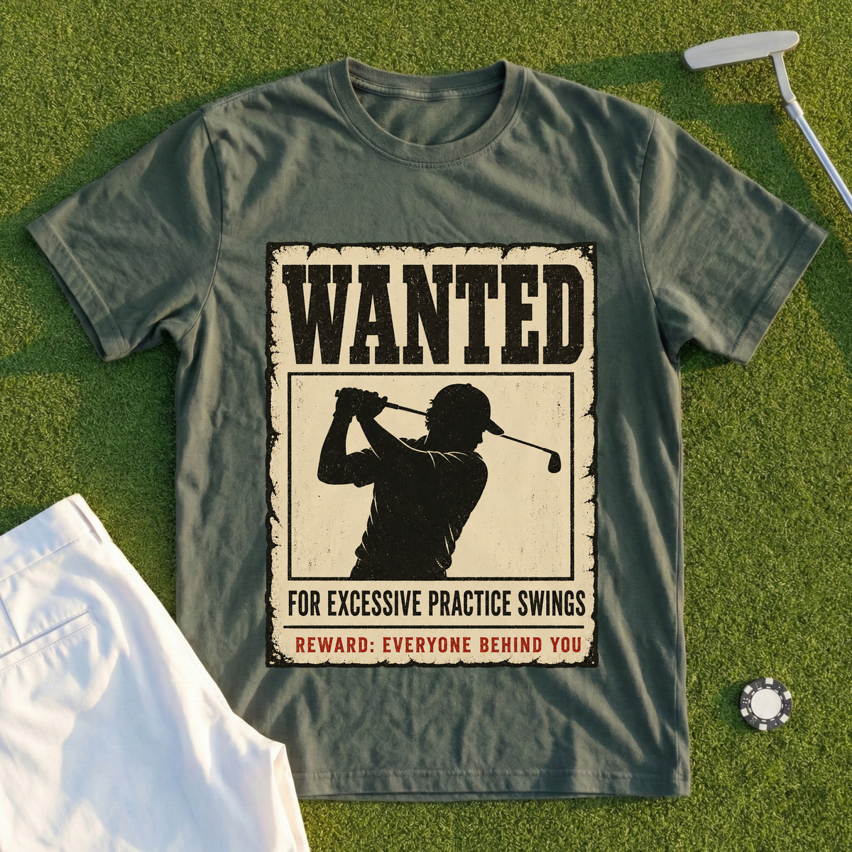 Excessive Practice Swings Tee