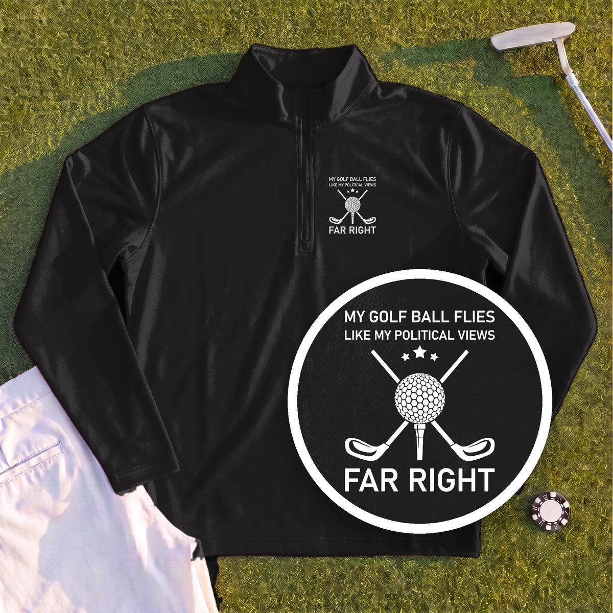 Far Right Quarter Zip