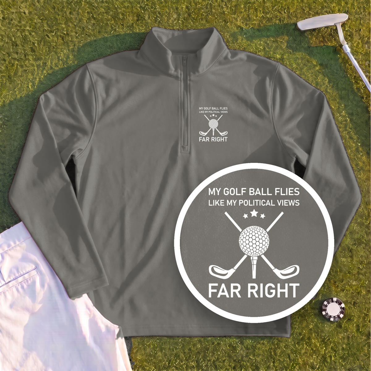 Far Right Quarter Zip