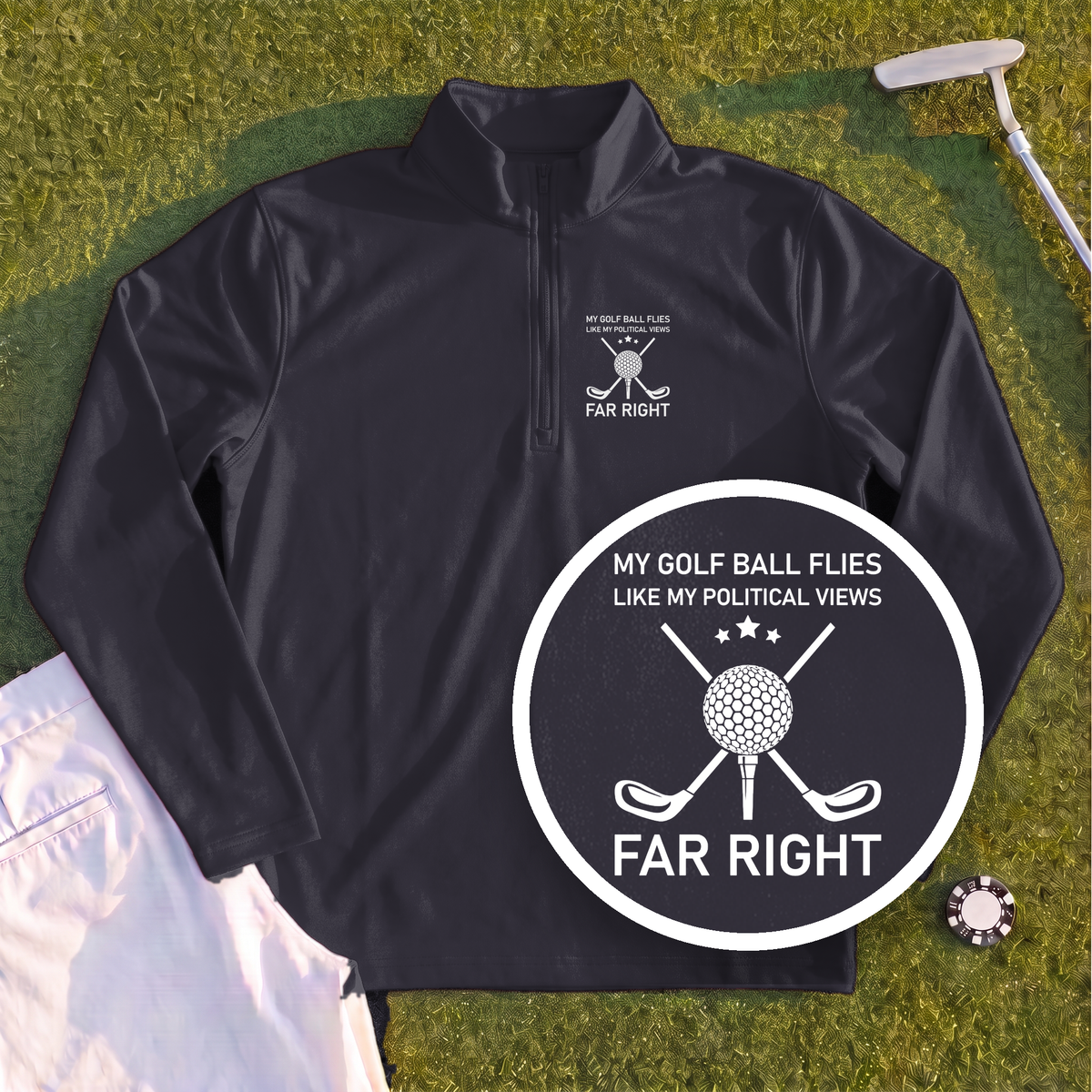 Far Right Quarter Zip