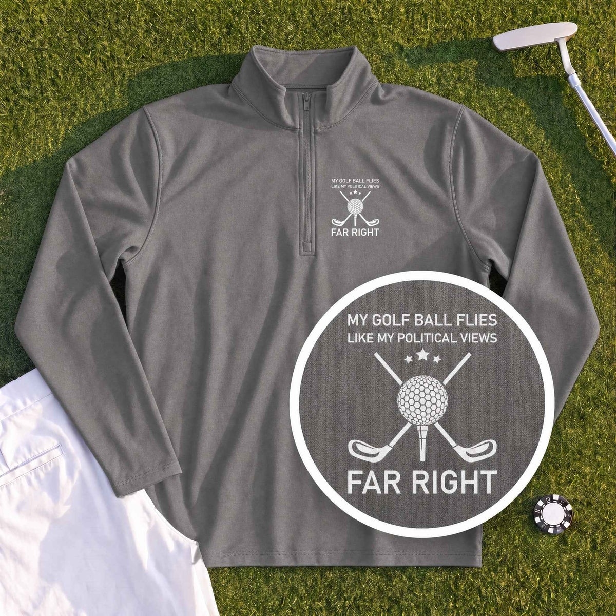 Far Right Quarter Zip