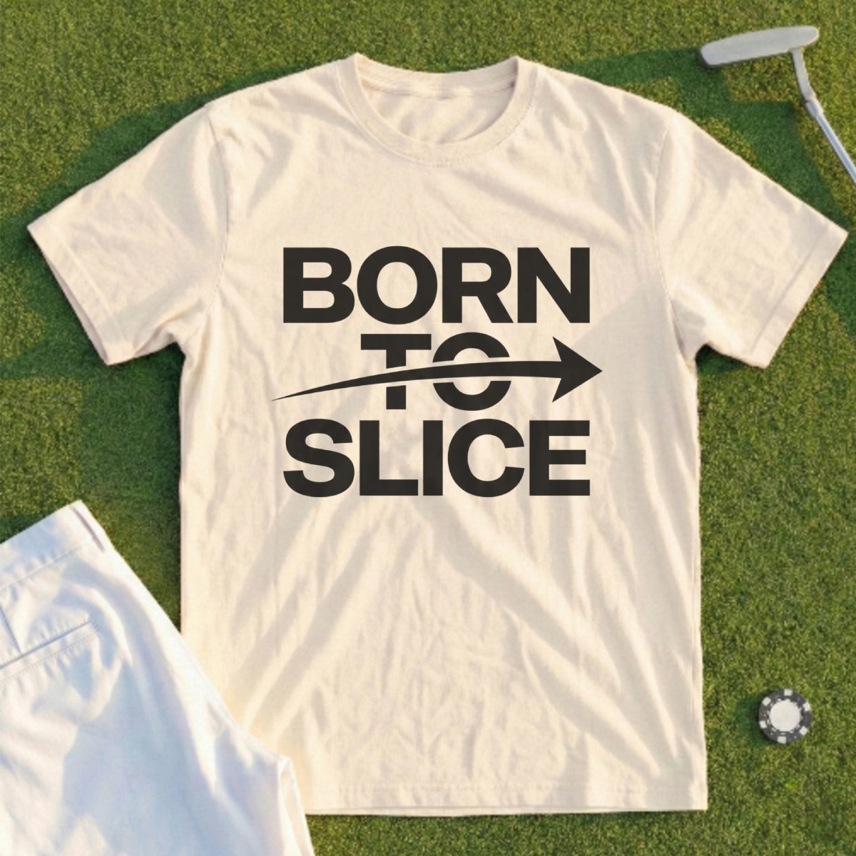 Born to Slice Golf Enthusiast Tee Shirt