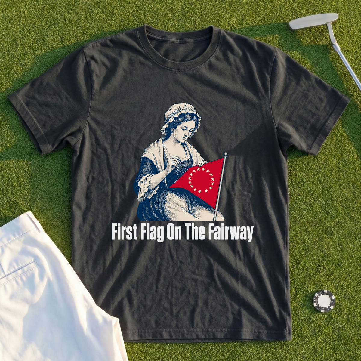 First Flag On The Fairway Tee