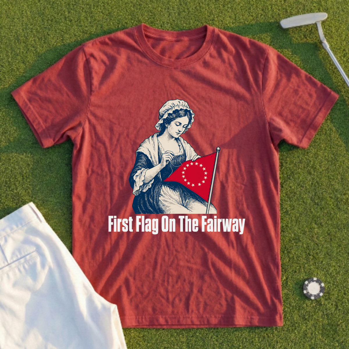 First Flag On The Fairway Tee