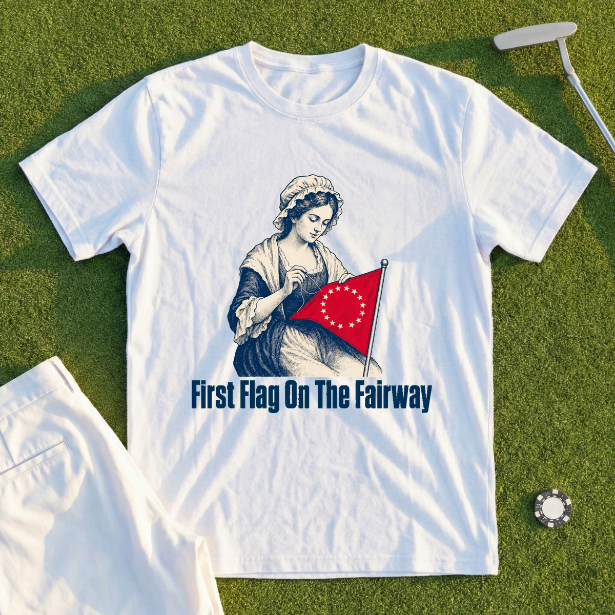 First Flag On The Fairway Tee